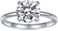 Round Cut Moissanite Engagement Ring
