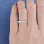 full eternity pear moissanite band