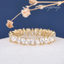 full eternity pear moissanite band