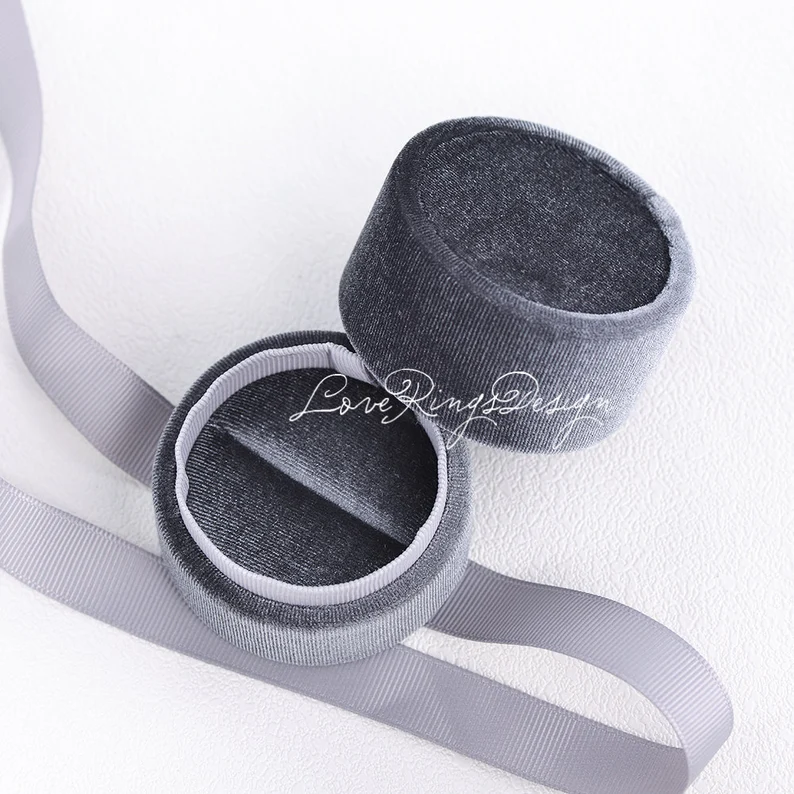 Velvet Wedding Ring Box Jewelry Box Necklace Box - Loveringsdesign