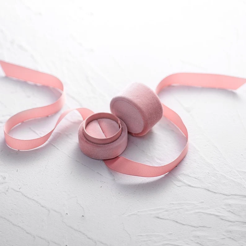 Velvet Wedding Ring Box Jewelry Box Necklace Box - Loveringsdesign