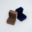 Ring Box Upgrade -Blue & Brown Velvet Jewelry Box Engagement Anniversary - Loveringsdesign